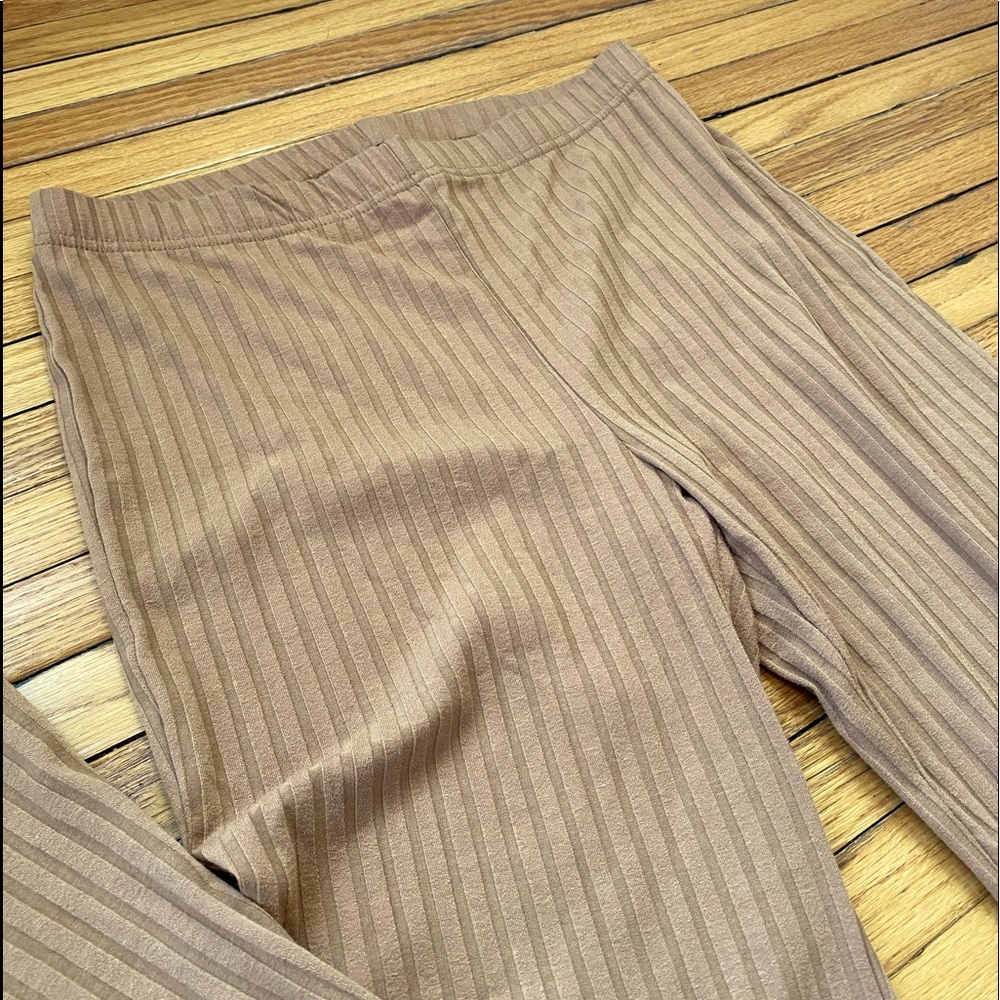 Tan Stretchy Flair Pants